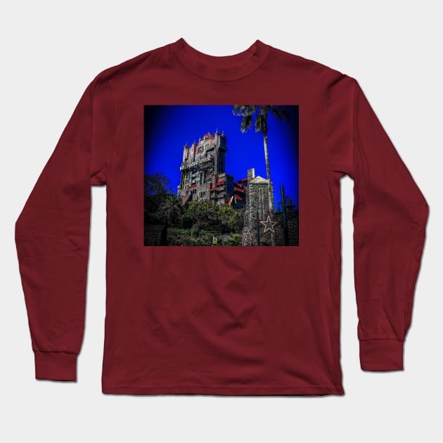 Tower of Terror Long Sleeve T-Shirt by Farbeyondinfinity